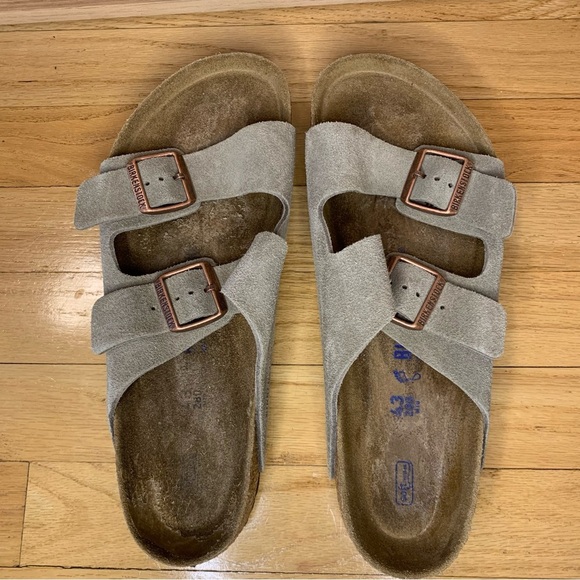 Birkenstock Arizona Soft Footbed Suede Leather Sandals - Size 43 - Picture 5 of 12